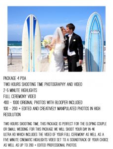 package prices photography videography Tauranga