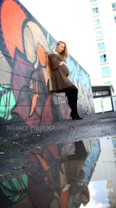 Tauranga graffiti pregnancy photo shoot